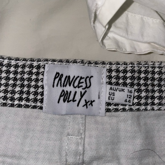 Princess Polly black and white skirt size 12 - Picture 3 of 4